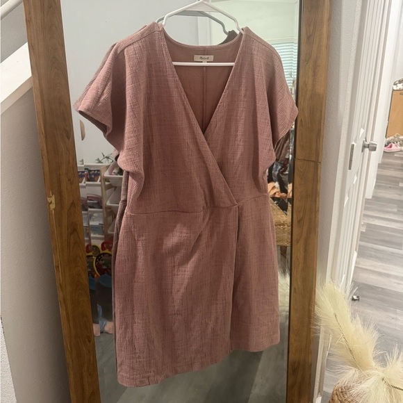 Madewell Cross-Front Flutter-Sleeve Mini Dress - Picture 2 of 5